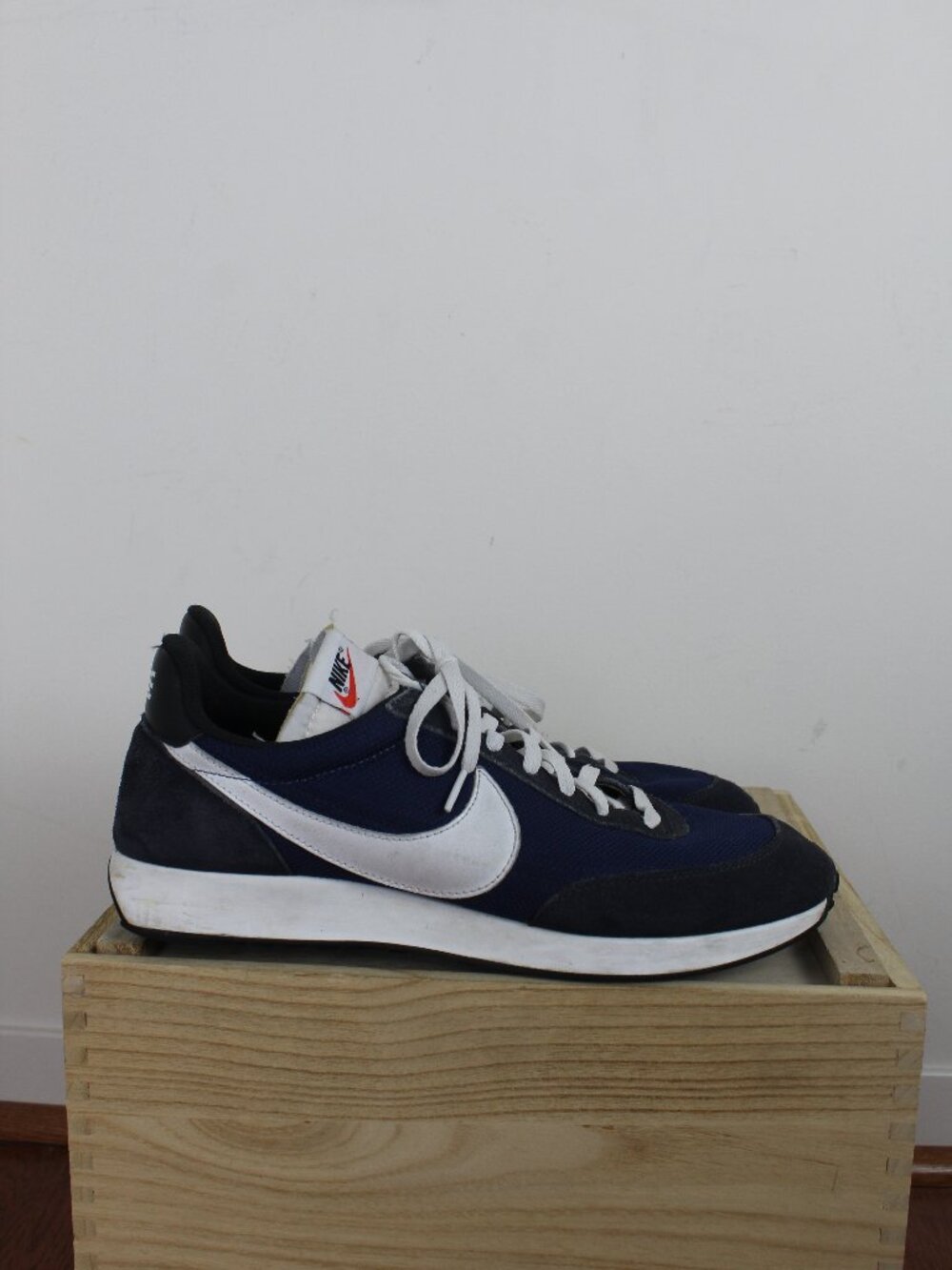 Navy Blue Suede Nikes - Size 13